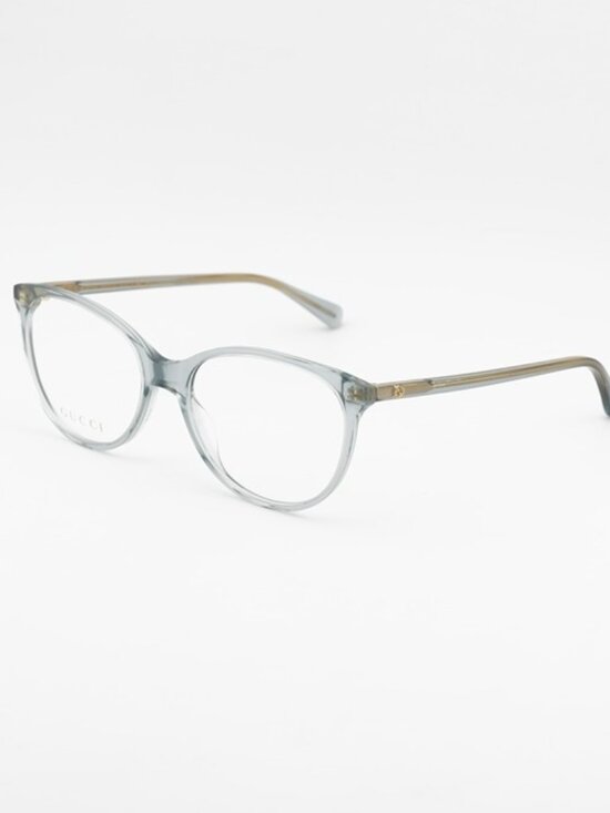Gucci GG0550O 014 Eyeglasses Shiny Grey 51mm Cat Eye Frame main image 11